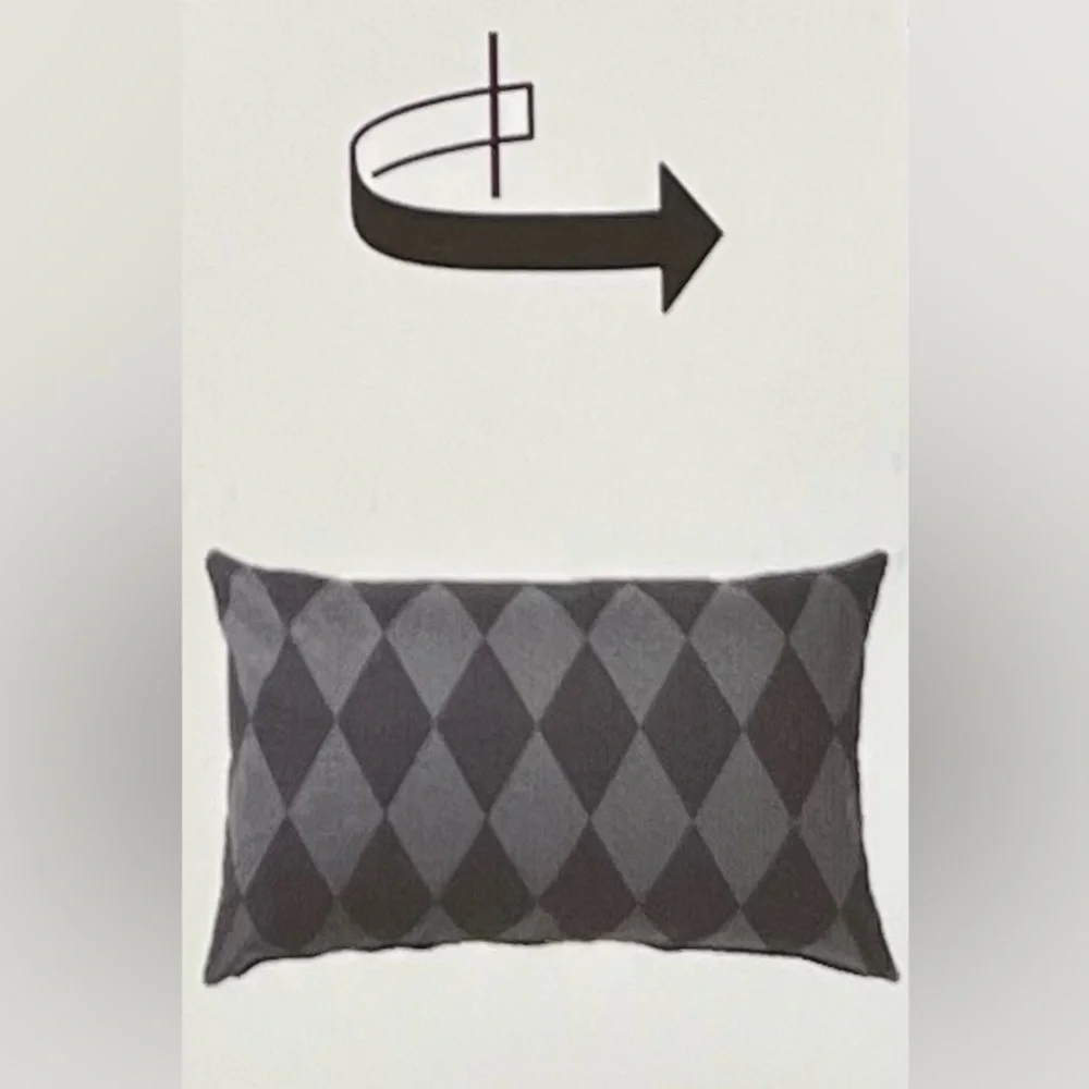 New IKEA Maylinn Harlequin Bird Feathers Throw Pillow Cover